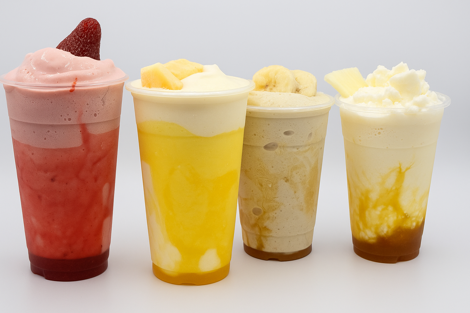 Real Fruit Shakes lineup
