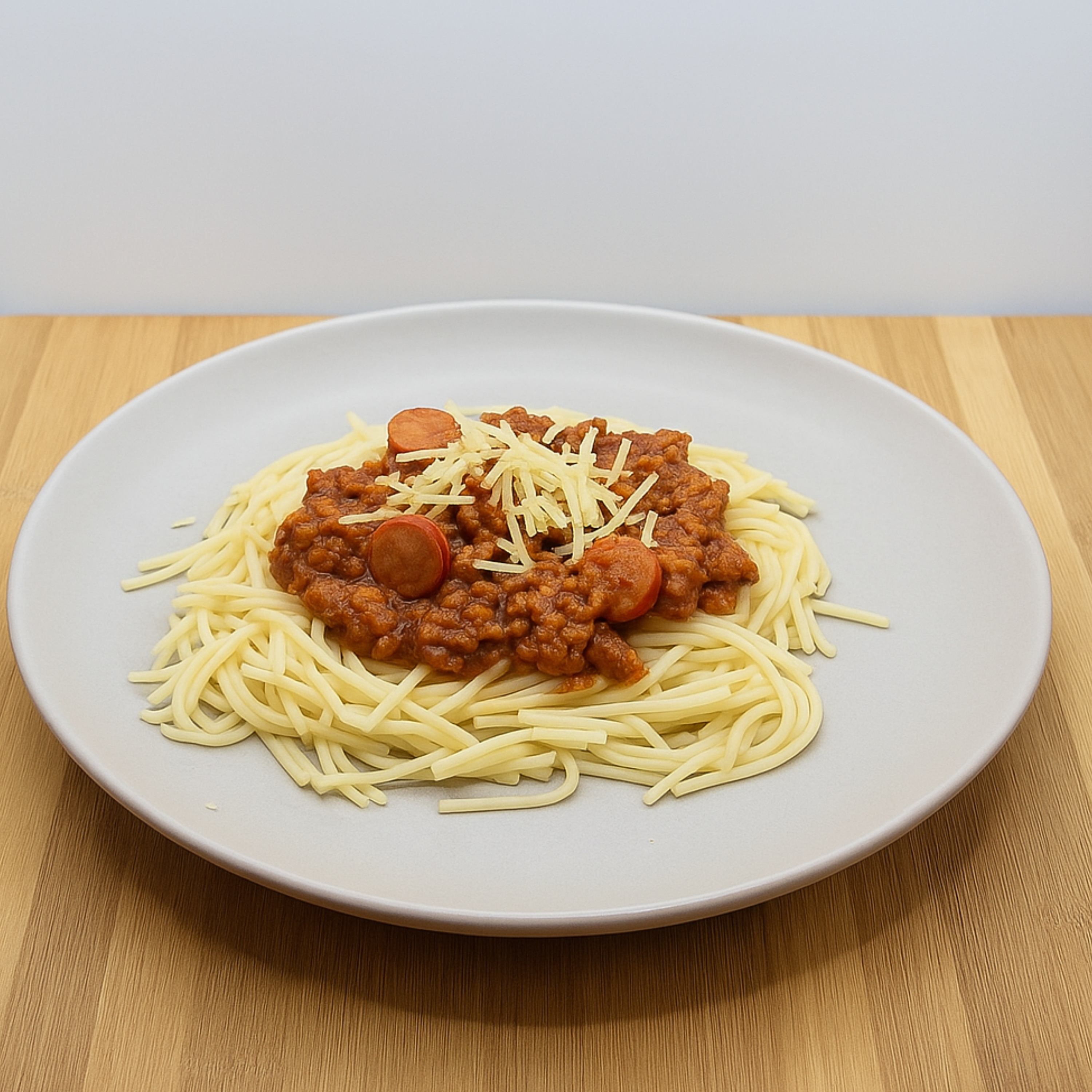 Filipino sweet-style spaghetti